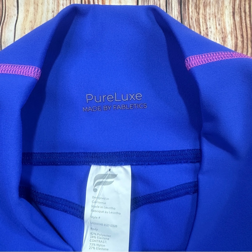 FABLETICS PURELUXE OASIS HIGH-WAISTED 7/8
EXTREME ROYAL/PINK ESCAPE LEGGING XS - Picture 2 of 16